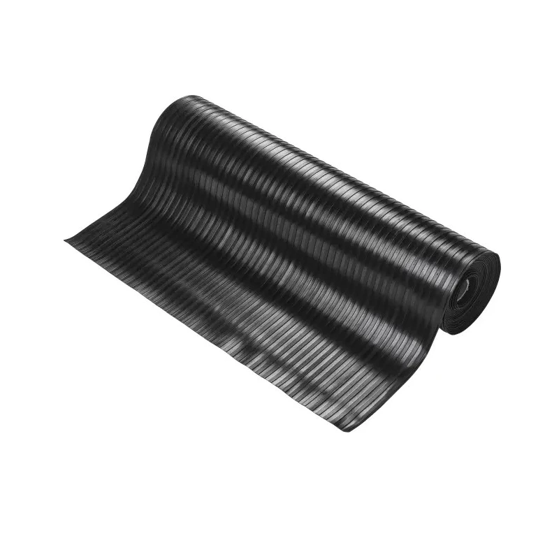 COBA Europe Black Anti-Slip Natural Rubber Mat Solid Finish 10 m x 900 mm x 3 mm RR010010W