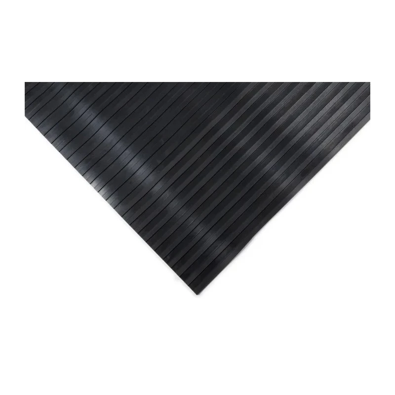COBA Europe Black Anti-Slip Natural Rubber Mat Solid Finish 10 m x 900 mm x 3 mm RR010010W