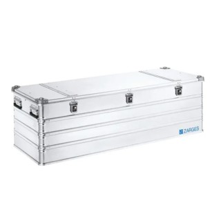 Zarges K 470 Aluminium Metal Waterproof Watertight Transit Case with Dividers Lockable Silver 40875
