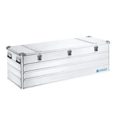 Zarges K 470 Aluminium Metal Waterproof Watertight Transit Case with Dividers Lockable Silver 40875