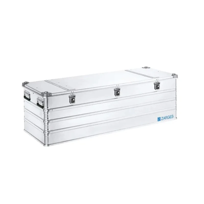 Zarges K 470 Aluminium Metal Waterproof Watertight Transit Case with Dividers Lockable Silver 40875