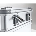 Zarges K 470 Aluminium Metal Waterproof Watertight Transit Case with Dividers Lockable Silver 40875