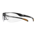 North Safety Glasses Anti-Scratch Clear Metallic Black Polycarbonate Lens Plastic 1015364HS