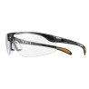 North Safety Glasses Anti-Scratch Clear Metallic Black Polycarbonate Lens Plastic 1015364HS
