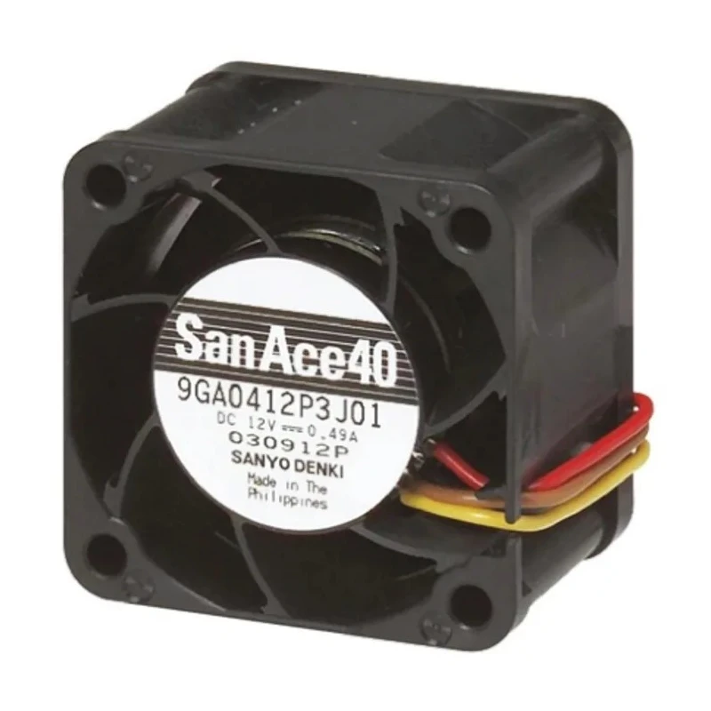 Sanyo Denki San Ace 9GA Series Axial Fan 12V DC 11.4W 90 m³/h 14800 RPM Ball Bearing 60x60x38mm 9GA0612P1K60