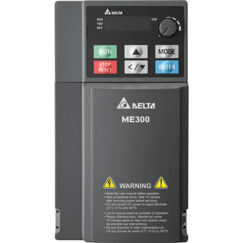 Delta Electronics Inverter Drive, Variable Frequency, 1 Phase, 2.2 kW, 230 V, 11 A, VFD-ME Series VFD11AME21AFSAA