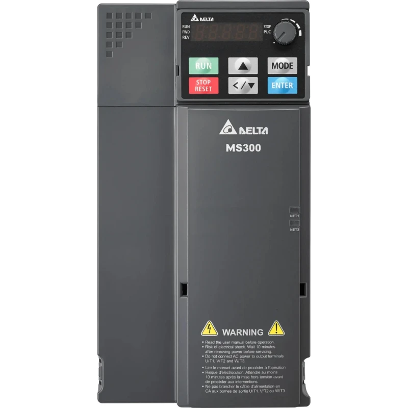 Delta Electronics Inverter Drive 7.5 kW 3 Phase Variable Frequency Drive DIN Rail Mount VFD17AMS43AFSAA
