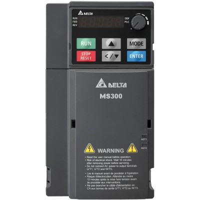 Delta Electronics Inverter Drive 2.2 kW 3 Phase 460V Variable Frequency VFD-MS Series VFD5A5MS43AFSAA