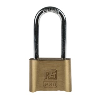 ABUS RS PRO Combination Padlock Steel, Brass, 7 mm Shackle Diameter, 57 mm Shackle Length, 53 mm Body 781-6026