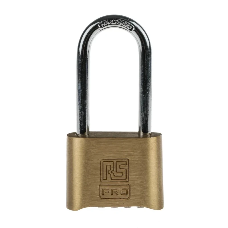 ABUS RS PRO Combination Padlock Steel, Brass, 7 mm Shackle Diameter, 57 mm Shackle Length, 53 mm Body 781-6026