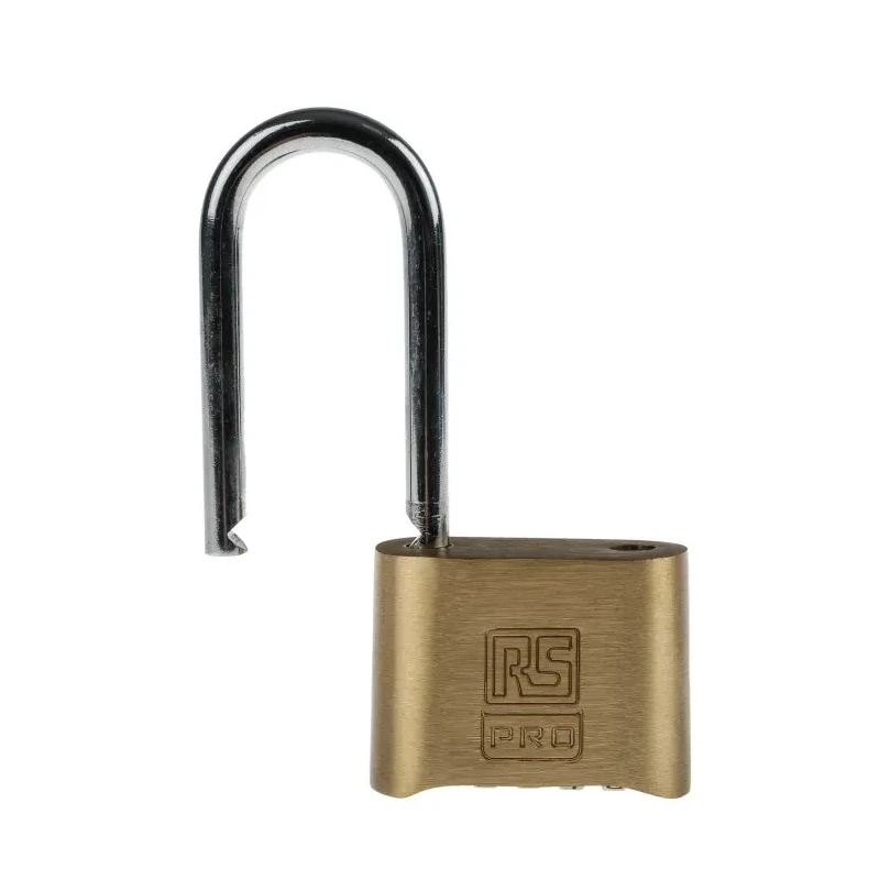 ABUS RS PRO Combination Padlock Steel, Brass, 7 mm Shackle Diameter, 57 mm Shackle Length, 53 mm Body 781-6026