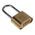 ABUS RS PRO Combination Padlock Steel, Brass, 7 mm Shackle Diameter, 57 mm Shackle Length, 53 mm Body 781-6026