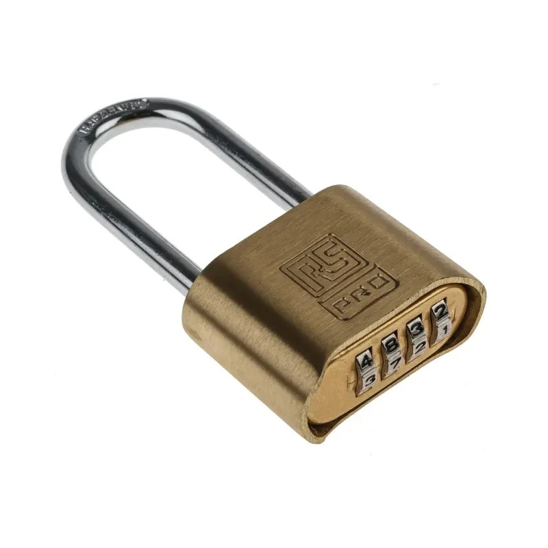 ABUS RS PRO Combination Padlock Steel, Brass, 7 mm Shackle Diameter, 57 mm Shackle Length, 53 mm Body 781-6026