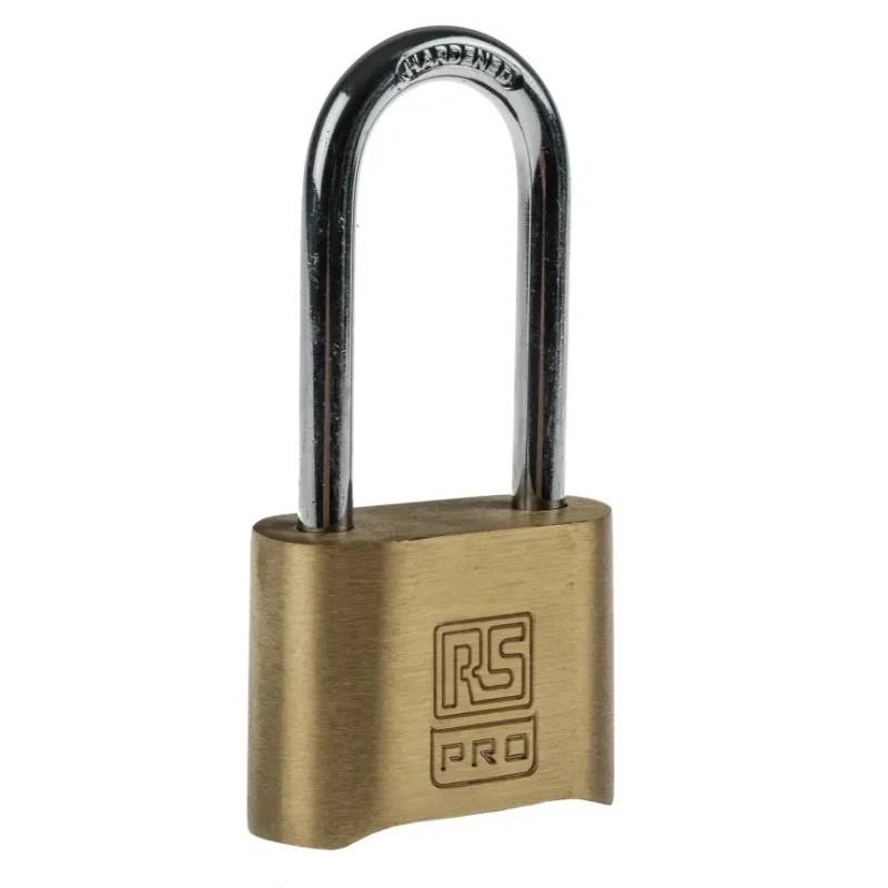 ABUS RS PRO Combination Padlock Steel, Brass, 7 mm Shackle Diameter, 57 mm Shackle Length, 53 mm Body 781-6026