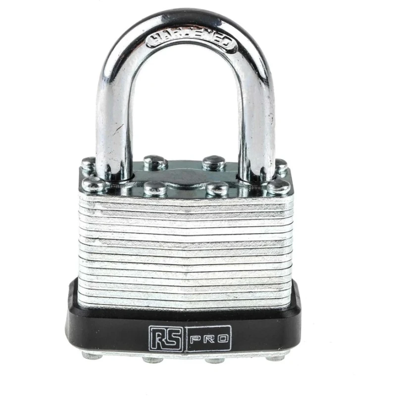 RS PRO Key Steel Padlock, 7 mm Shackle Diameter, 25 mm Shackle Length, 4 mm Body Width 781-6017