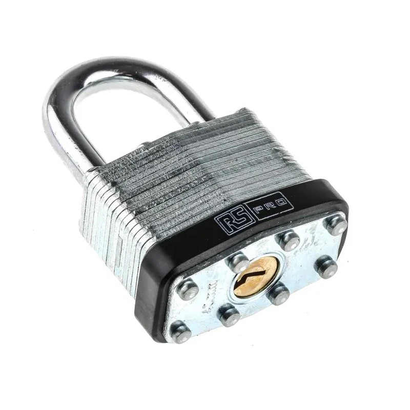 RS PRO Key Steel Padlock, 7 mm Shackle Diameter, 25 mm Shackle Length, 4 mm Body Width 781-6017