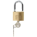 RS PRO Key Brass Padlock, 6 mm Shackle Diameter, 40 mm Body Width, Corrosion Resistant 781-5991