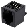 TE Connectivity 5556416 Series RJ45 Socket Female, Through Hole Mount, Cat3 Unshielded Straight 1 Port RJ45
