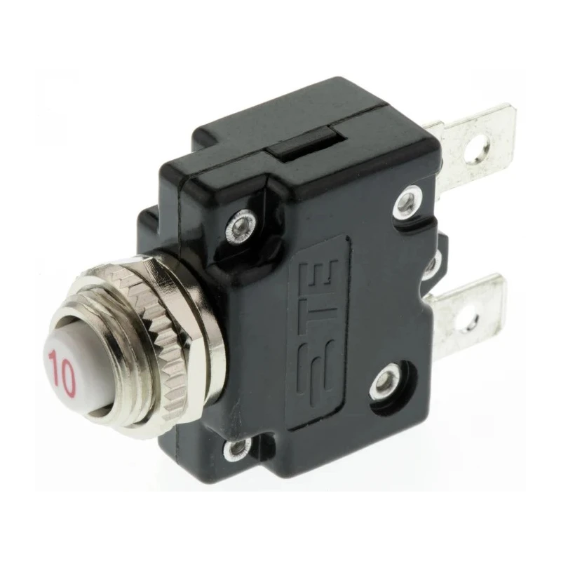 TE Connectivity W57 Thermal Circuit Breaker 10A Current Rating 1-Pole Direct Mount W57-XB7A4A10-10