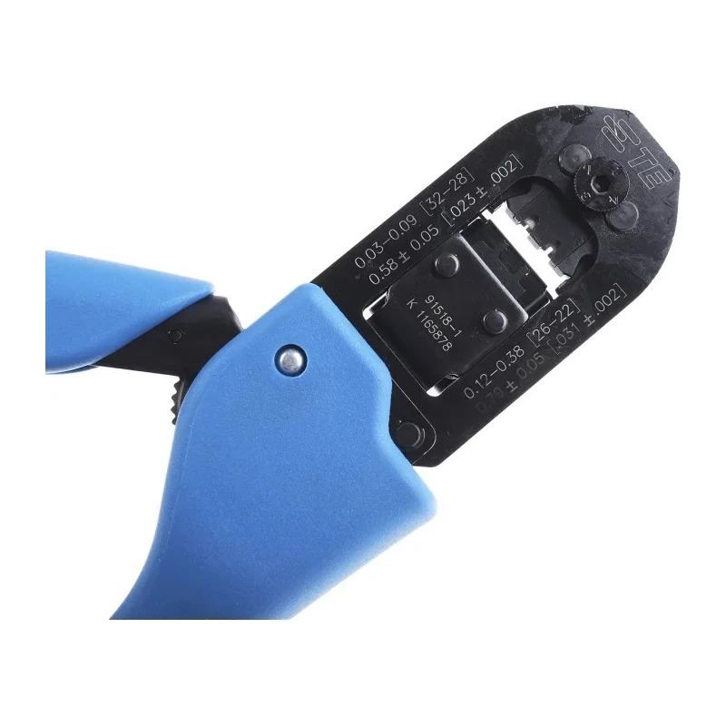 TE Connectivity CERTI-CRIMP II Premium Grade Straight Action Hand Crimp Tool for Rectangular Contacts 22-32 AWG 91518-1