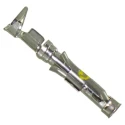 TE Connectivity Female Crimp Circular Connector Contact, Contact Size 16 AWG, Wire Size 20, 24 AWG, Tin Plated Brass 66565-7