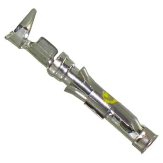 TE Connectivity Female Crimp Circular Connector Contact, Contact Size 16 AWG, Wire Size 20, 24 AWG, Tin Plated Brass 66565-7