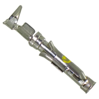TE Connectivity Female Crimp Circular Connector Contact, Contact Size 16 AWG, Wire Size 20, 24 AWG, Tin Plated Brass 66565-7