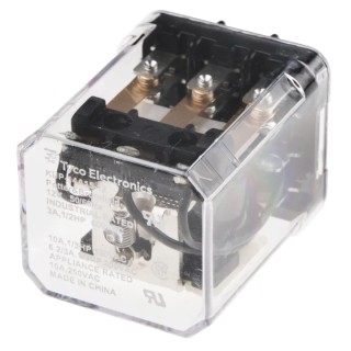 TE Connectivity Power Relay, 12V AC Coil Voltage, 10A Switching Current, 3PDT Contact Configuration KUP-14A15-12