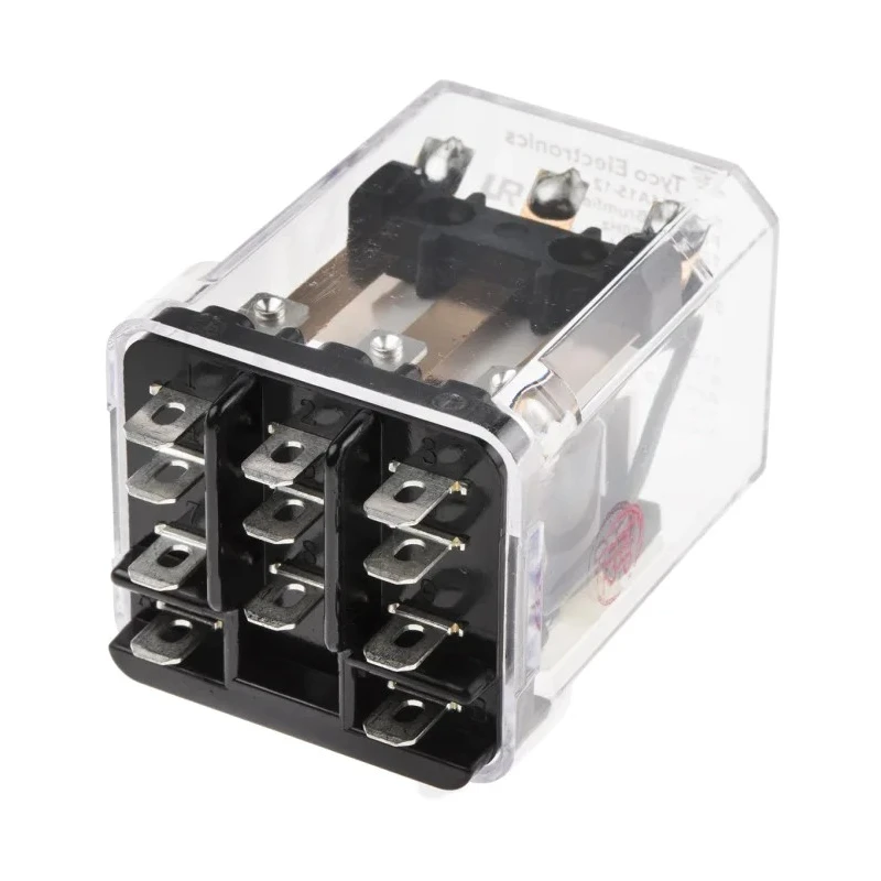 TE Connectivity Power Relay, 12V AC Coil Voltage, 10A Switching Current, 3PDT Contact Configuration KUP-14A15-12