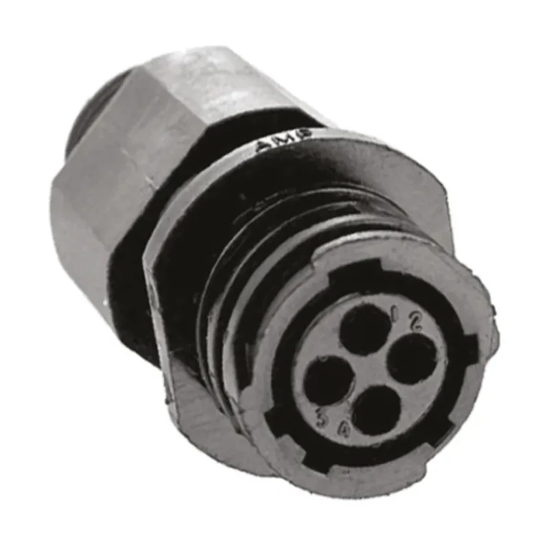 TE Connectivity Industrial Circular Connector, 4 Contacts, In-Line Mount, Socket, Male, IP65, Nylon Housing, 600V 788155-2