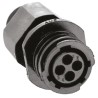 TE Connectivity Industrial Circular Connector, 4 Contacts, In-Line Mount, Socket, Male, IP65, Nylon Housing, 600V 788155-2