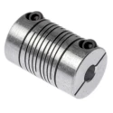 Huco Precision Aluminium Clamp Flexible Coupler 15.9 mm OD, 25.4 mm Length, 20 mm Bore, 6 Beam, 3.4 Nm Torque 707.16.2020