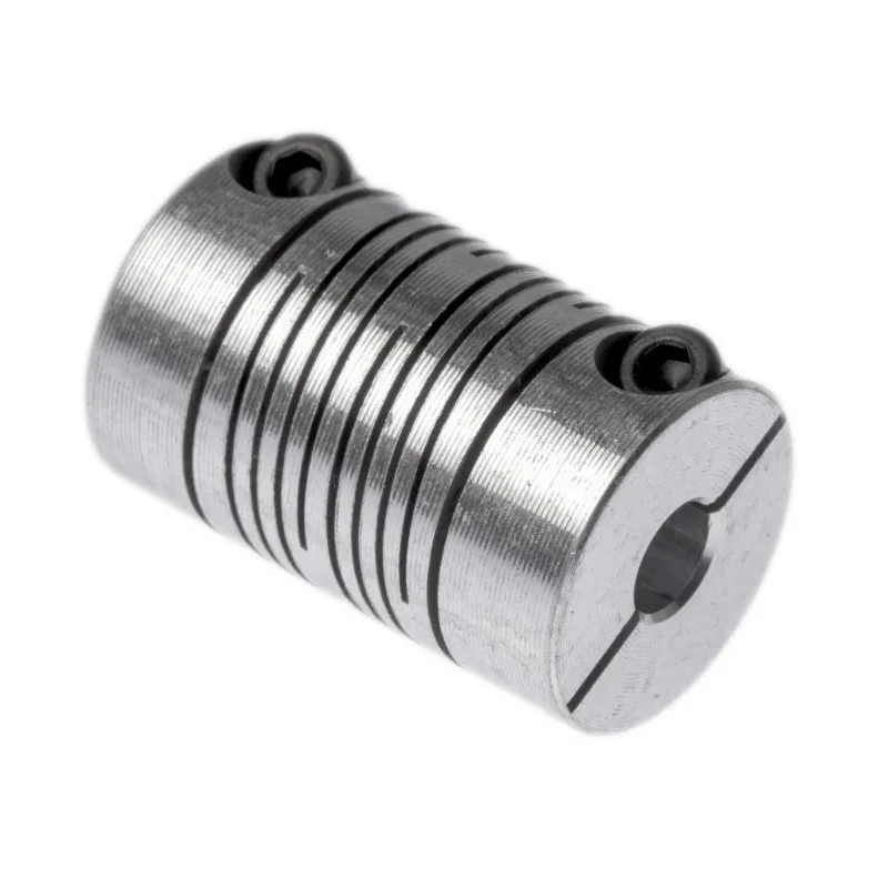 Huco Precision Aluminium Clamp Flexible Coupler 15.9 mm OD, 25.4 mm Length, 20 mm Bore, 6 Beam, 3.4 Nm Torque 707.16.2020