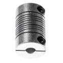 Huco Precision Aluminium Clamp Flexible Coupler 15.9 mm OD, 25.4 mm Length, 20 mm Bore, 6 Beam, 3.4 Nm Torque 707.16.2020