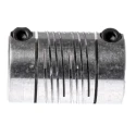 Huco Precision Aluminium Clamp Flexible Coupler 15.9 mm OD, 25.4 mm Length, 20 mm Bore, 6 Beam, 3.4 Nm Torque 707.16.2020