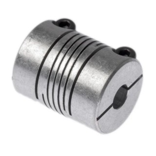 Huco 16 mm Outside Diameter 5 mm Bore Clamp Style Aluminium Flexible Coupler 20.3 mm Length 725.16.2020