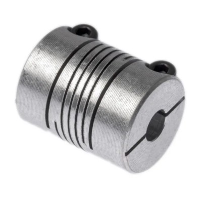 Huco 16 mm Outside Diameter 5 mm Bore Clamp Style Aluminium Flexible Coupler 20.3 mm Length 725.16.2020