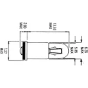 Orbitec Indicator Light, Clear, Diameter 6mm, Length 16mm OR722