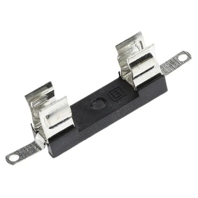 Bulgin 6.3A Base Mount Fuse Holder, 1P-Pole for 5 x 20 mm Fuse, Nylon Body, 250V ac FX0267