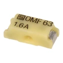 Schurter Non-Resettable Fuse 1.6A, 63 V AC/DC Fast Acting Thermoplastic Body OMF 63 Series 3402.0011.11