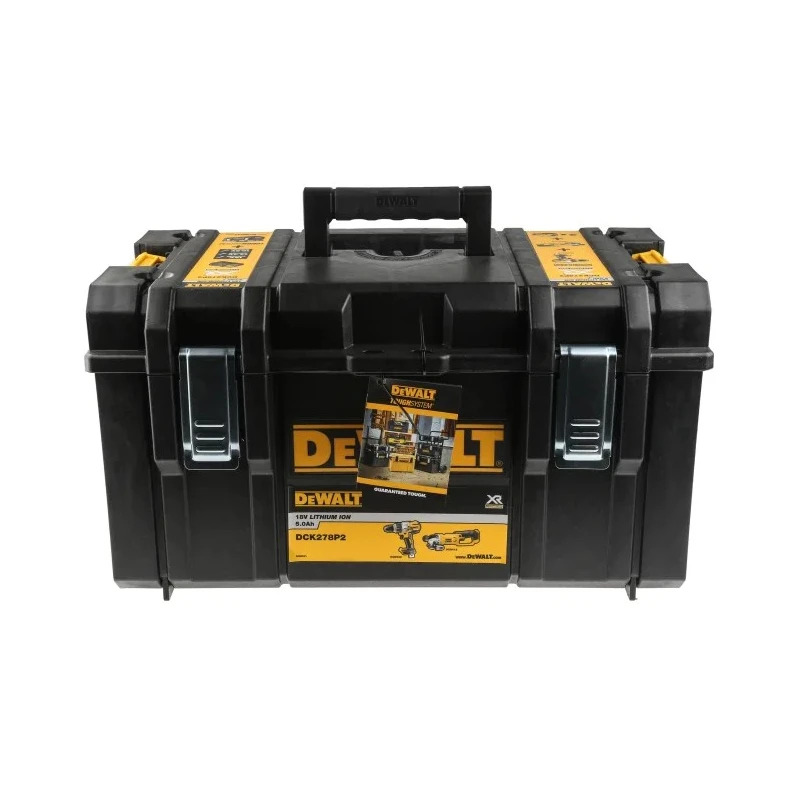 DeWALT Cordless Power Tool Kit 60V, 7.2V 5Ah Battery Capacity Brushless Hammer Drill & Angle Grinder DCK278P2-GB