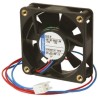 ebm-papst 600 N Series Axial Fan, 24V DC, 25 m³/h Air Flow, 1.2 W Power Consumption, IP20, 60 mm x 25 mm x 25 mm Frame Size