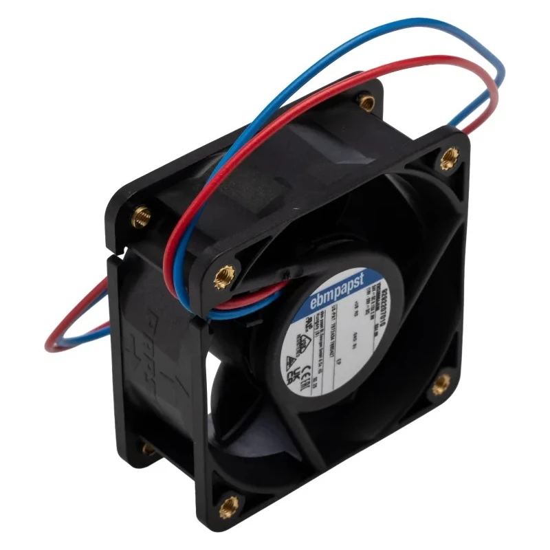 ebm-papst 620 Series Axial Fan, 24V DC, 3.6W Power, 56 m³/h Air Flow, 8200 RPM, Ball Bearing, 60 mm Size 624HH-RS0