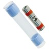 TE Connectivity MiniSeal Butt Splice Connector, Red, Insulated, Nickel Plated Copper Alloy for 26-20 AWG Wires D-200-82