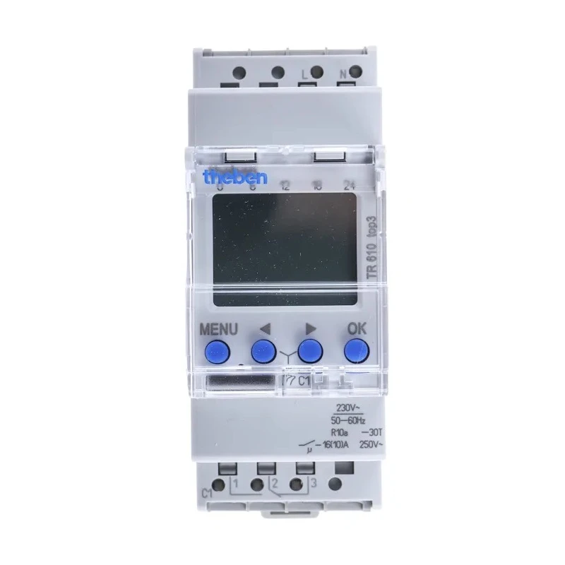 Theben Digital TOP3 DIN Rail Time Switch 230V ac TOP3