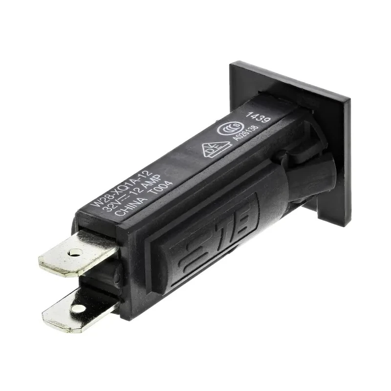 TE Connectivity Thermal Circuit Breaker 12A Current Rating 1-Pole Direct Mount W28-XQ1A-12