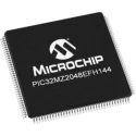 Microchip PIC32MZ2048EFH144-250I/PH 32-bit PIC32MZ Microcontroller 252MHz 2MB FLASH 144-Pin TQFP