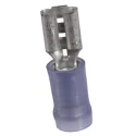 TE Connectivity PIDG FASTON .187 Blue Insulated Female Spade Connector Crimp Terminals 4.75 x 0.51 mm Tab Size 16 640919-1