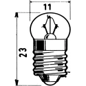 Orbitec E10 Indicator Light, Clear Lens, 2.5V, 200mA, 11mm Diameter, 23mm Length E3645