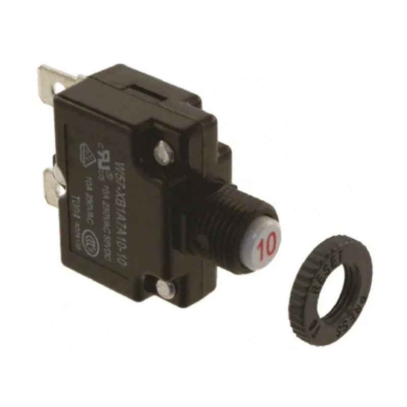 TE Connectivity Thermal Circuit Breaker 5A Current Rating 1-Pole Direct Mount W57-XB1A7A10-5